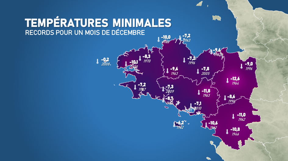 Quels sont les records de froid en décembre sur la Bretagne ? - Actualités  météo - Météo Bretagne