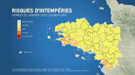 Illustration de l'actualité Vents forts en fin de nuit le long de la façade atlantique