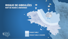 Illustration de l'actualité Quelques giboulées la nuit prochaine en Bretagne
