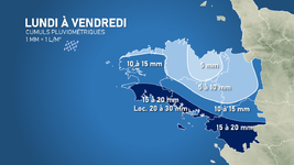Illustration de l'actualité Il va pleuvoir cette semaine en Bretagne mais dans quelles proportions ?