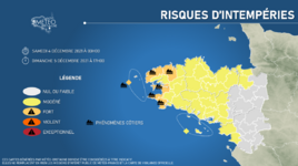 Illustration de l'actualité Risques de submersions ce week-end sur les côtes bretonnes