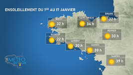Illustration de l'actualité Des conditions anticycloniques d'hiver globalement peu favorables au soleil en début de mois