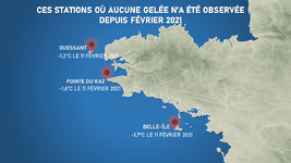 Illustration de l'actualité Quelques stations bretonnes échappent au gel depuis près de deux ans