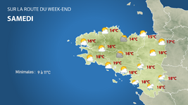 Illustration de l'actualité Sur la route du week-end: la météo pour les journées du 13 et du 14 mai 2023