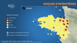 Illustration de l'actualité Risque de forts orages en fin de journée