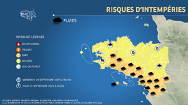 Illustration de l'actualité Un front froid actif à l'origine de fortes pluies