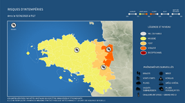 Illustration de l'actualité Risque d’orages violents sur l'est Bretagne