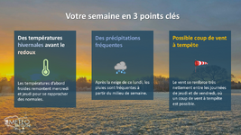 Illustration de l'actualité Votre semaine en Bretagne : Début de semaine hivernal avant le redoux.