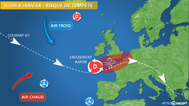 Illustration de l'actualité Risque de tempête entre jeudi soir et vendredi matin