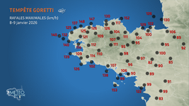 Illustration de l'actualité Tempête Goretti : une prévision conforme aux observations