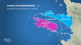 Illustration de l'actualité Perturbations actives mardi et mercredi.