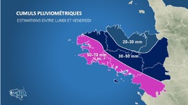 Illustration de l'actualité Bretagne : une nouvelle semaine très pluvieuse sous surveillance