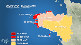 Illustration de l'actualité Avis de coup de vent à fort coup de vent pour le littoral finistérien samedi matin