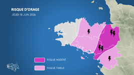 Illustration de l'actualité Des orages possibles jeudi dans un contexte chaud et instable