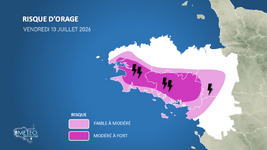 Illustration de l'actualité Risque d'orage pour ce vendredi 10 juillet
