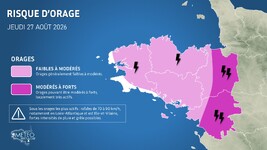 Illustration de l'actualité Nouveau risque orageux cet après-midi et ce soir