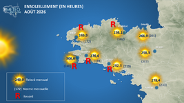 Illustration de l'actualité Août 2026 : de nouveaux records mensuels d’ensoleillement !