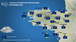 Illustration de l'actualité Bilan climatique du mois de septembre 2026