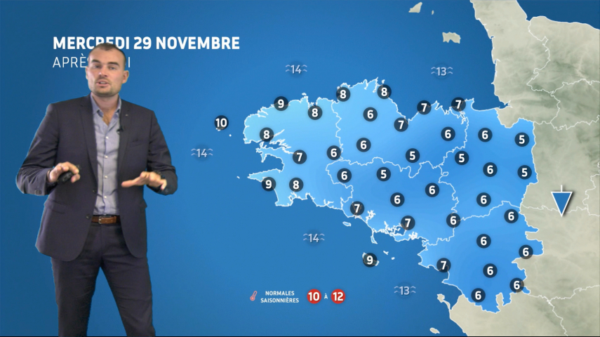 Illustration de l'actualité La météo de votre mercredi 29 novembre 2023